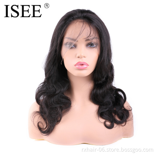Peruvian No Mixed Pure Full Lace Wig 12 Inch With Bangs